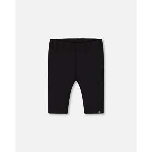 Deux par Deux Girl Organic Cotton Biker Short Legging Black - 1 of 3