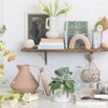 Storied Home Handmade Stoneware Planter with Reactive Glaze and Antique Finish, White - 2 of 4