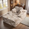 XIZZI 67" Oversized Chaise Lounge Indoor, Upholstered Sofa Bed with Throw Pillows, No Assembly Required, Plush Chair Bed for Living Room - 2 of 4