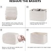 BRINJOY 4 Pack Storage Baskets for Organizing, Woven Baskets for Shelves - Perfect for Toys, Books, Towels, and Clothes - 4 of 4