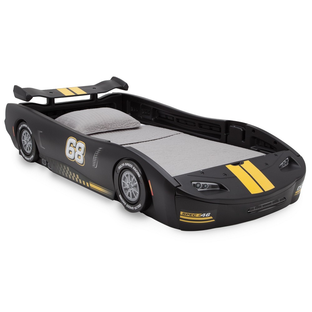 Delta Children Turbo Race Car Twin Bed, Choose Your Color