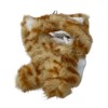 Doll Clothes Superstore Fuzzy Yellow Striped Cat Costume for 17.5 cm Labubu Dolls - 3 of 4