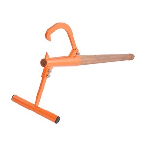 VEVOR Timberjack, 46.5 in, Heavy Duty Log Lifter with Wooden Handle, Log Roller with Adjustable Cant Hook, for Logs Ups to 15" Dia, Orange - 1 of 4