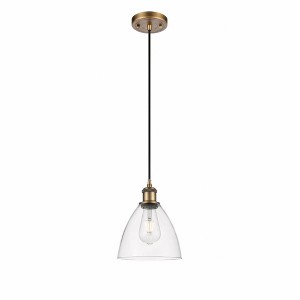 Bristol Glass - 1 Light Mini Pendant In Industrial Style-11.25 Inches Tall and 7.5 Inches Wide - 1 of 1
