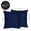 Sweet Jojo Designs Boy Girl Unisex/Gender Neutral Decorative Throw Pillow Covers 18in. (Pillow Inserts Not Included) Stripe Collection Navy Blue 2pc - 4 of 4