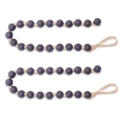 Frosted Glass Bead Garland (Set of 2)