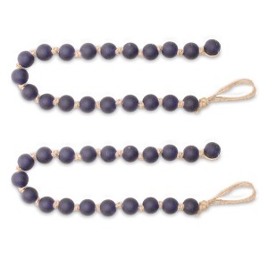 Frosted Glass Bead Garland (Set of 2) - 1 of 3
