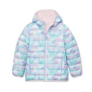 Lands' End Kids Water Resistant Reversible Hooded Jacket - 1 of 4