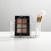 mDesign Small Plastic Divided Cosmetic Storage Organizer Caddy Tote Bin - Clear - 4 of 4