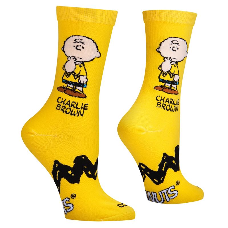 Cool Socks, Charlie Brown, Funny Novelty Socks, Medium, 3 of 6