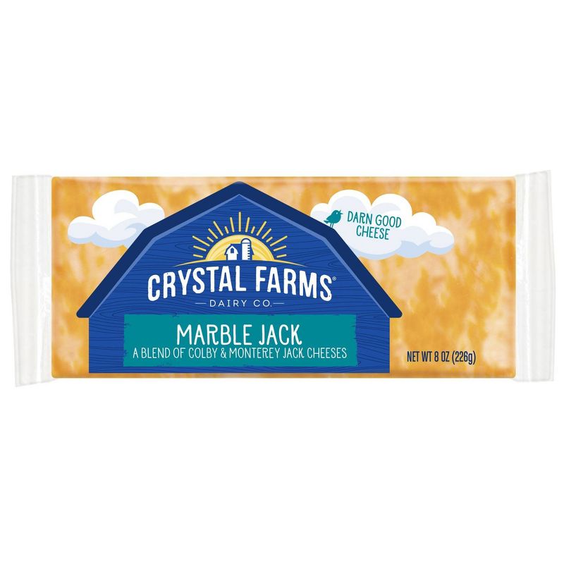 Crystal Farms Marble Jack Cheese - 8oz, 1 of 5
