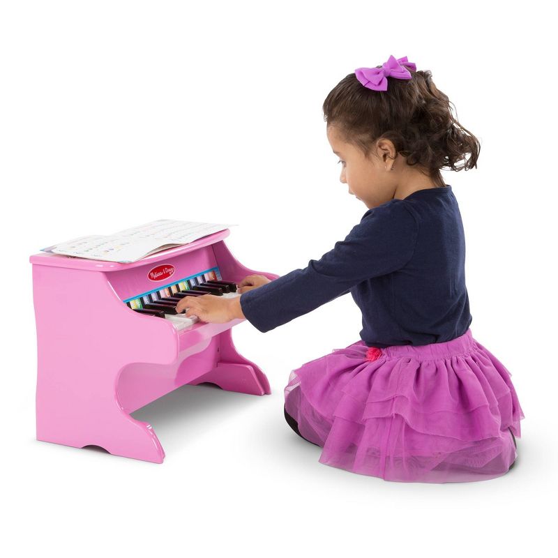 Melissa &#38; Doug Learn-to-Play Pink Piano With 25 Keys and Color-Coded Songbook, 6 of 14