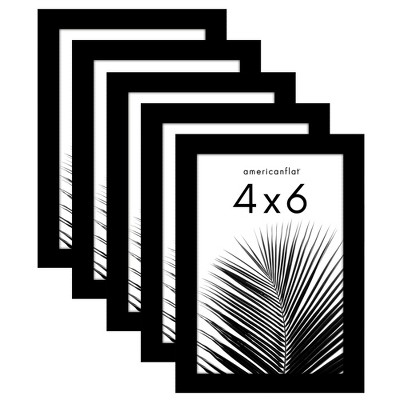 Americanflat 5 Pack of Picture Frames - Plexiglass Cover