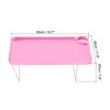 Unique Bargains Reusable Bed Laptop Breakfast-Serving Table with Folding Legs - 2 of 4
