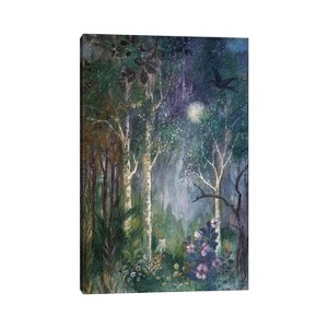 Moon Rabbit by Lisa Marie Kindley Unframed Wall Canvas - iCanvas - 1 of 3