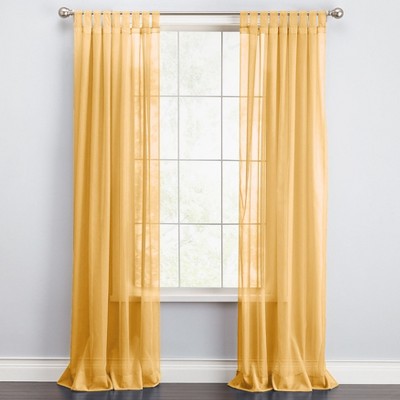 BrylaneHome BH Studio Sheer Voile Tab-Top Panel