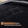 7-Piece Queen Reversible Bed-in-a-Bag - Black & Grey All-Season Down Alternative Comforter Set with Sheets - 3 of 4