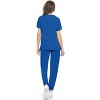 MediChic Womens 8-Pocket Scrubs Set- Mock Neck with 4-Pocket Jogger Scrub Pants - 3 of 4