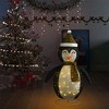 vidaXL 4ft Decorative Christmas Fabric Snow Penguin Figure - Durable with LED Lights and USB Connection - Indoor/Outdoor Festive Display - 3 of 4