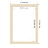 Amanti Art Woodgrain Stripe Blonde Framed Magnetic Dry Erase Board - 4 of 4