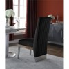 Porsha 19"H Velvet Dining Chair in Black (Set of 2)-Meridian Furniture - 3 of 4