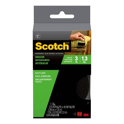 Scotch 3/4" x 5' indoor Fasteners Black