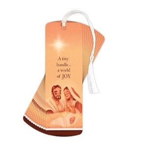 Dicksons Tiny Bundle World of Joy 6 Inch Paper Christmas Keepsake Bookmark with Tassel Pack of 12 - 1 of 2