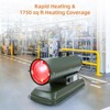 Forced Air Diesel Heater & Kerosene Heater, Torpedo Space Heater with Thermostat Temperature Control, Portable for Outside, Jobsite - 2 of 4