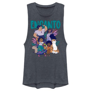 Juniors Womens Encanto The Family With Magical Gifts Festival Muscle Tee - 1 of 4