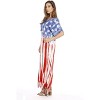 Riviera Sun Womens American Flag Top - Tie Dye Red White & Blue Shirts for Women - 2 of 2