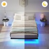 Lusimo Metal Floating Bed Frame Platform Bed with LED Lights No Box Spring Needed All Sizes - 2 of 4