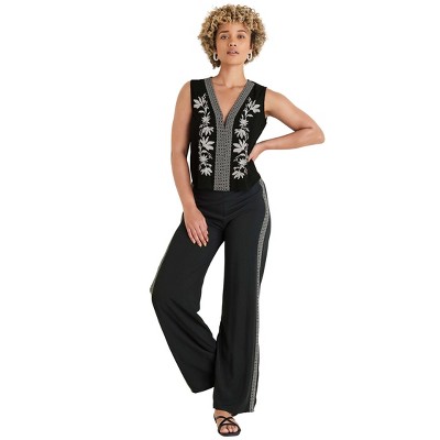 VENUS Womens Embroidered Floral Tank