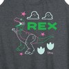 Women's - Disney - Neon Rex Graphic Racerback Tank - 2 of 4