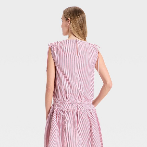 Top con lazo para mujer - A New Day™ Rojo a rayas 2