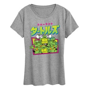 Women's - Teenage Mutant Ninja Turtles - Kanji Short Sleeve Graphic T-Shirt - 1 of 4