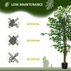 Cesicia 59'' Artificial Ficus with Pot, Indoor Outdoor Fake Plant for Home Office Living Room D¨¦cor - 4 of 4