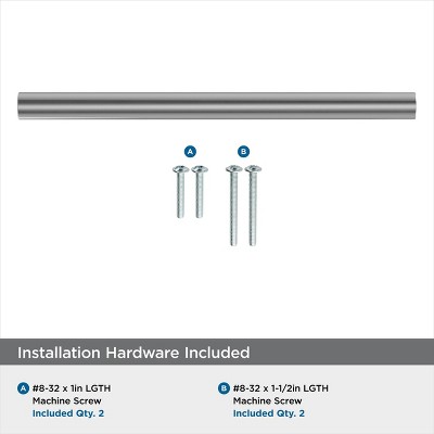 Polished Chrome Modern Industrial Cabinet Drawer Pull
