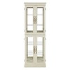 LunaLulinlk Lighted Glass Display Cabinet,Display Cabinet,Glass Storage Cabinet Glass Wine cabinet, Pantry light bulb included Antique white - 3 of 4