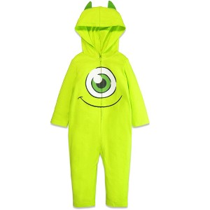 Disney Pixar Monsters Inc. Mike Baby Zip Up Cosplay Coverall Newborn to Infant - 1 of 4