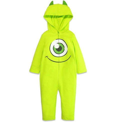 Disney Pixar Monsters Inc. Mike Wazowski Infant Baby Boys Cosplay Fur  Coverall 18 Months