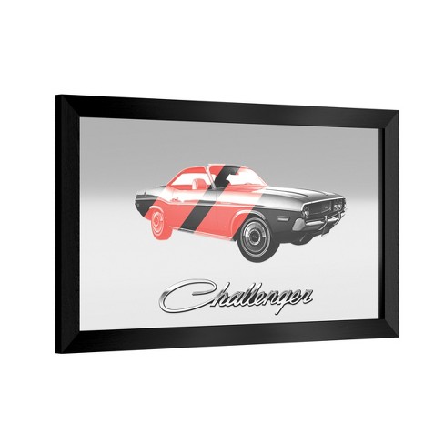 Dodge Black Framed Bar Mirror by Trademark Gameroom - image 1 of 4