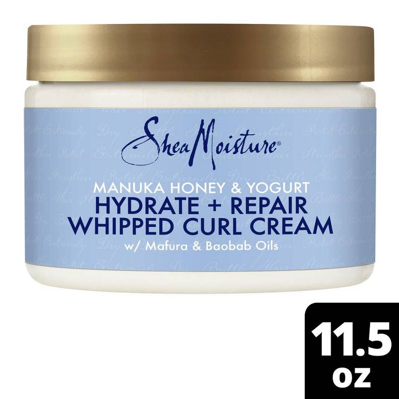 SheaMoisture Manuka Honey + Yogurt Hydrate + Repair Whipped Curl Cream - 11.5oz, 1 of 11