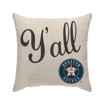 MLB Houston Astros Y'all Decorative Throw Pillow