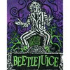 Beetlejuice Blanket Sandworm's Spider's Skull's Bat's Throw 45"X60" Purple - 2 of 4