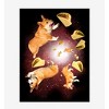 Corgis & Tacos In Space Long Sleeve Adult Hooded Sweatshirt - 2 of 2