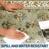 Washable Farmhouse Floral Print Living Room Rugs, Soft Non Slip Modern Bedroom Carpet, Ultra Thin Floor Rug for Home Office - 4 of 4