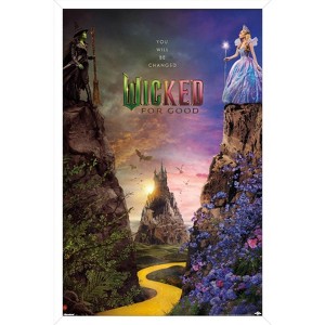 Trends International Wicked: For Good (2025) - Cliff One Sheet Framed Wall Poster Prints - 1 of 4