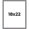 PosterPalooza | Textured Grey Picture Frame - UV Acrylic, Foam Board Backing, Hanging Hardware - 2 of 4