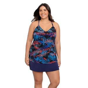 Trimshaper Women's Bili Tankini Swimsuit Top - 1 of 3