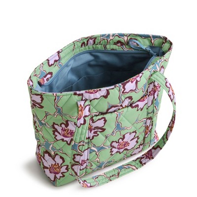Vera Bradley Women's Outlet Ultralight Small Vera Tote Bag Reflecting Lily Pads — фото 2